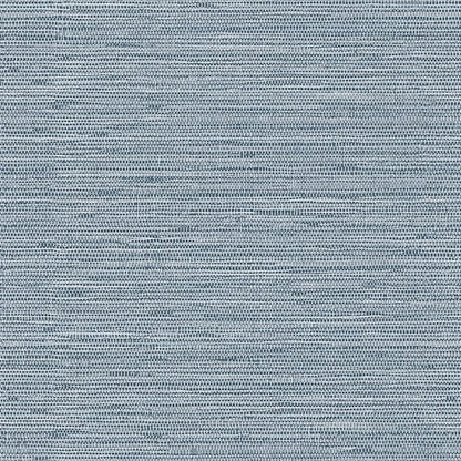 HueBurst Grasscloth Peel and Stick Wallpaper 17.3" x 394" Blue Textured by HueBurst