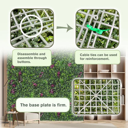 Greenery Grass Wall Boxwood Plant Roll: 72"x128"(64 SQFT - Image 4