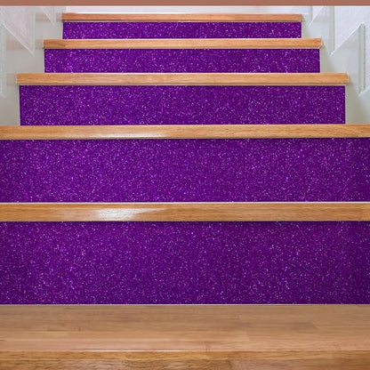 CHIHUT 15.7''x236'' Dark Purple Glitter Contact Paper Peel and Stick - Image 4