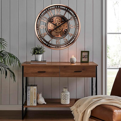 CLXEAST 21 Inch Moving Gear Wall Clock - Image 4