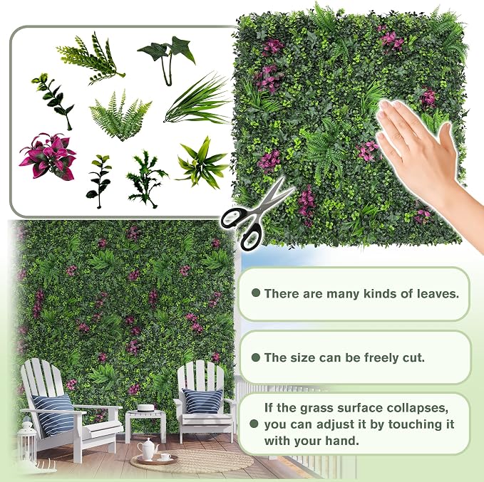 Greenery Grass Wall Boxwood Plant Roll: 48"x128" - Image 3
