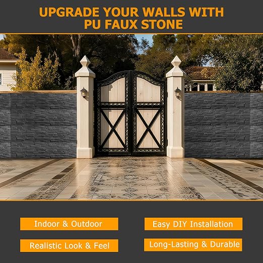 ROOMTEC 6-Packs Faux Stone Wall Covering Panels - Image 9