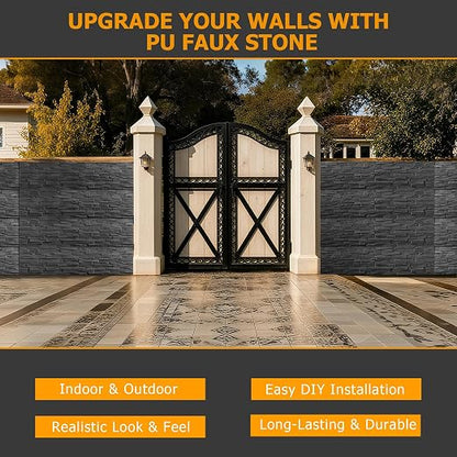 ROOMTEC 6-Packs Faux Stone Wall Covering Panels - Image 9