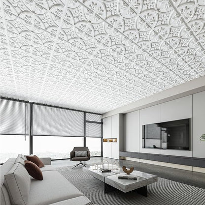 Art3d Drop Ceiling Tiles 24x24in., Wainscoting Panels Glue Up 2ft x 2ft - Image 7