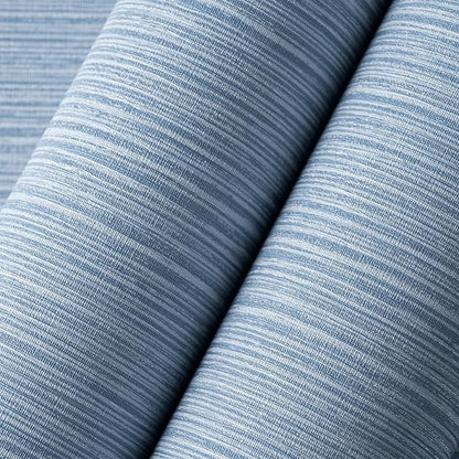 Grasscloth Textured Wallpaper Blue Peel and Stick 24inX393in Fabric Wall Paper - Image 5