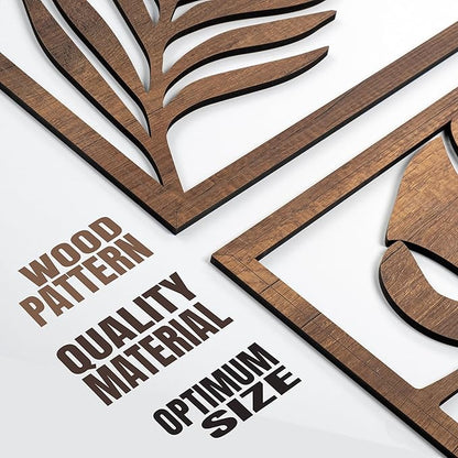 qmmp Modern Wooden Wall Sculptures - Image 3