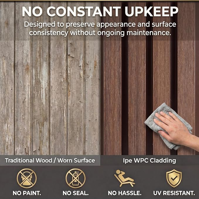 From Plain to Beautiful in Hours WPC Exterior Wall Slat Panels Waterproof - Image 6