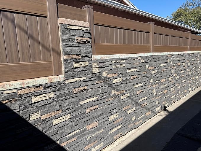 Faux Stone Wall Panels 1-Pack PU Stone Veneer Siding, Mortarless 46.25x12.88 - Image 6