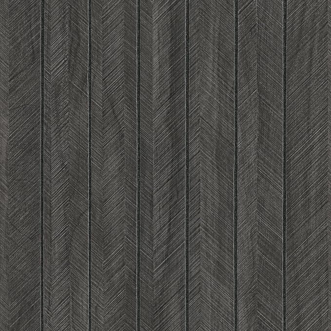 CHIHUT Charcoal Wood Panels for Wall 12"x79" Sound Absorbing Herringbone Wood by CHIHUT