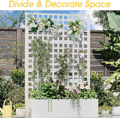Metal Planter Box with Trellis, Planter Box Trellis with Privacy Screen and - Image 7