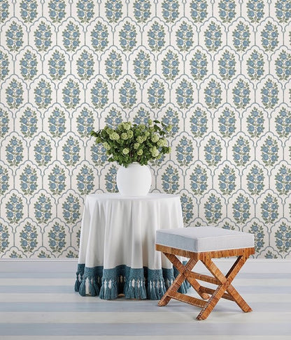 NuWallpaper x Society Social Floral Bazaar Green and Blue Peel and Stick - Image 3