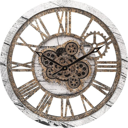 HOIBAI Wall Clock, 24 Inch Moving Gears Clock Large Wall Clock - Image 9