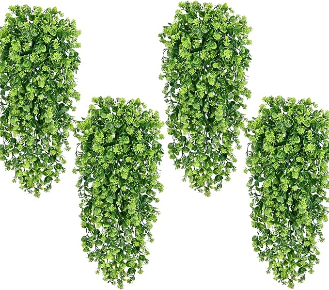 Waipfaru 4Pcs Fake Hanging Plants 3ft Fake Plants UV Resistant Fake Vines by Waipfaru