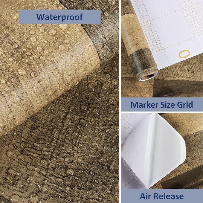 WESTICK Brown Wood Countertop Contact Paper - Image 7