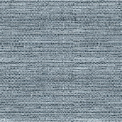 Simon&Siff Grey Blue Textured Grasscloth Peel and Stick Wallpaper 17.7"x394" - Image 2
