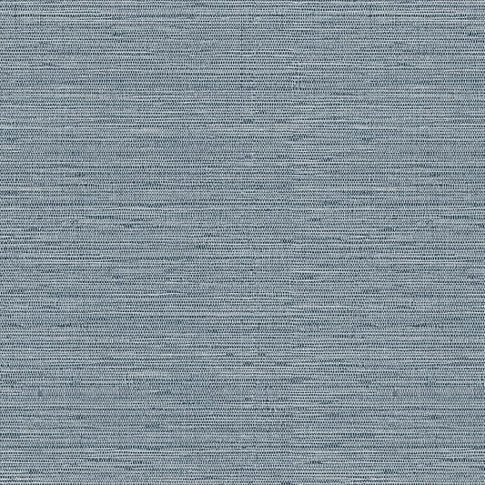 Simon&Siff Grey Blue Textured Grasscloth Peel and Stick Wallpaper 17.7"x394" - Image 2