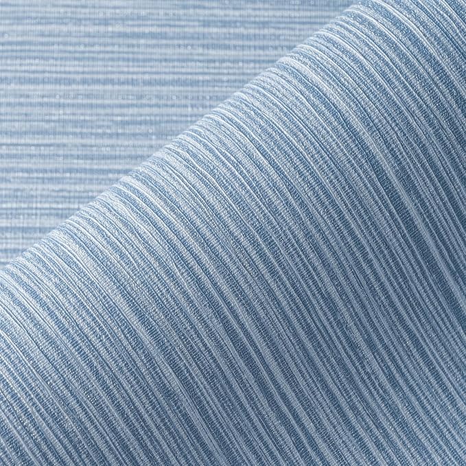 Grasscloth Textured Wallpaper Dark Blue Linen Thick 24" X 394" Fabric Contact by osayhome