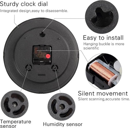 Wall Clock, Sweep Silent Movement Accurate Clocks - Image 4