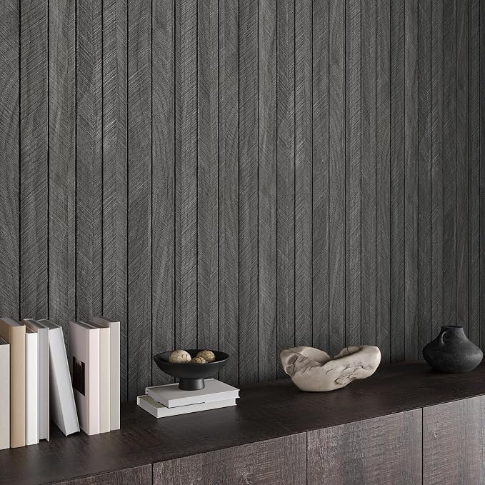 CHIHUT Acoustic Extra Wide 24"x197" Wood Slat Wall Panels 3D Self Adhesive - Image 5