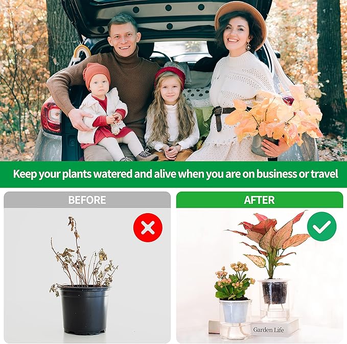 ORIMERC 200 feet 1/12 inch Self Watering Capillary Wick Cord Vacation Plant Sitter DIY Hydroponic Wicking Rope Seeds Start Planter Pot Automatic Potted Flower Passive Lazy Waterer String System Device