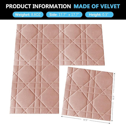 Velvet 3d wall panels for Interior wall Decor peel and stick, Soundproof - Image 3