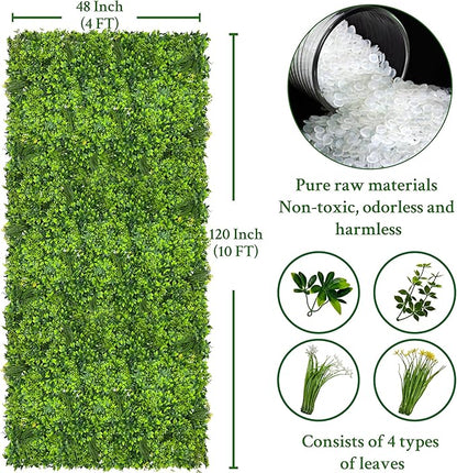 ODTORY Artificial Plant Wall Roll: 48 X120 in UV-Anti Ivy Privacy Fence Screen - Image 2