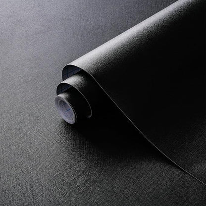 Dimoon 17.7''x236'' Peel and Stick Wallpaper Black Contact Paper by DIYYOURMOON