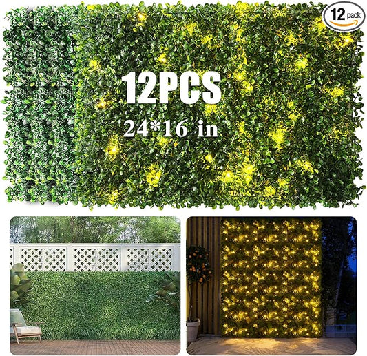 Artificial Boxwood Wall Panels by Unknown