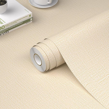 WADILE Grasscloth Peel and Stick Wallpaper 23.6in x 236in, Textured Contact by WADILE