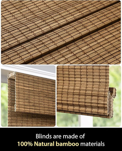 UNISHADES Cordless Bamboo Roman Shades - Image 4