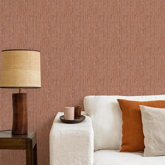 JiffDiff Woven Wallpaper Peel and Stick 17.3" x 400" Colorful Paint Grasscloth - Image 4