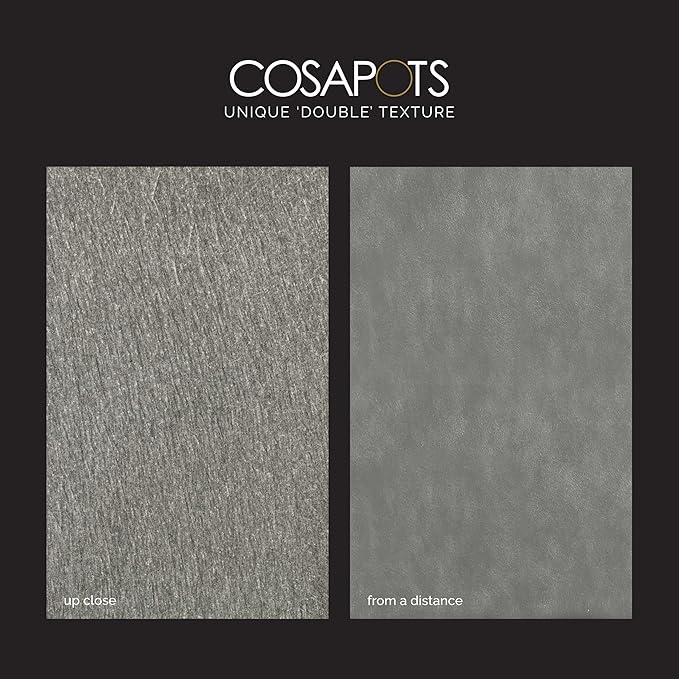 Reglito Cube Planter – Fiberglass Indoor/Outdoor and Weather-Resistant Large Planter (Sand Stone, 27.6" L x 27.6" W x 28.1" H)