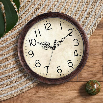 KECYET Wall Clock 10 Inch Vintage Wall Clocks Battery Operated Quartz Silent - Image 3