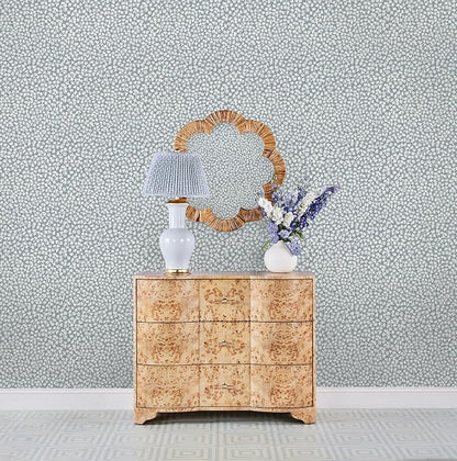 NuWallpaper x Society Social Sea Fern Slate Blue Peel and Stick Wallpaper - Image 4
