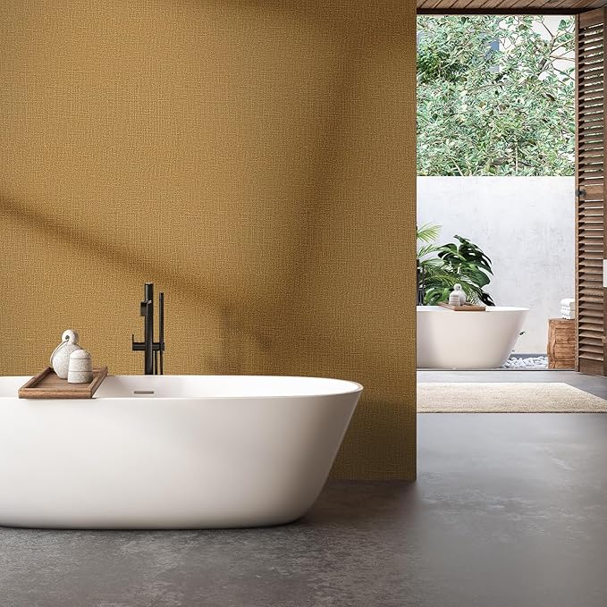 WADILE Grasscloth Peel and Stick Wallpaper 15.7in x 787.4in, Textured Contact - Image 6