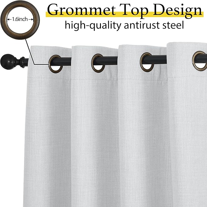 NICETOWN Faux Linen Curtain Valances - Image 4