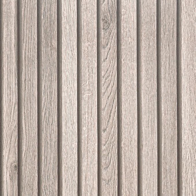 VEELIKE Rustic Grey Oak Wood Slat Peel and Stick Wallpaper 24''x118'' Faux Wood by VEELIKE