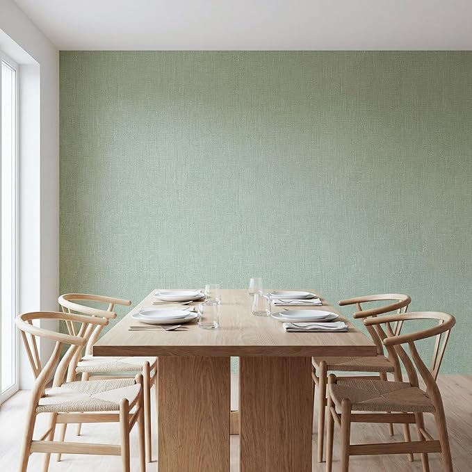 WADILE Grasscloth Peel and Stick Wallpaper 23.6in x 472in, Textured Contact - Image 4