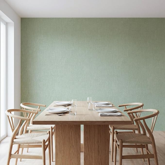 WADILE Grasscloth Peel and Stick Wallpaper 23.6in x 236in, Textured Contact - Image 4