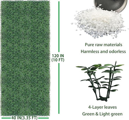ODTORY Artificial Boxwood Roll Panels:40 X 120 in UV-Anti More Dense Greenery - Image 2