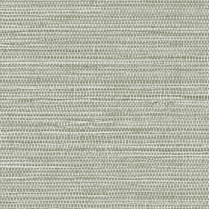 Simon&Siff Textured Grasscloth Peel and Stick Wallpaper 17.7"x197" Neutral Faux - Image 6