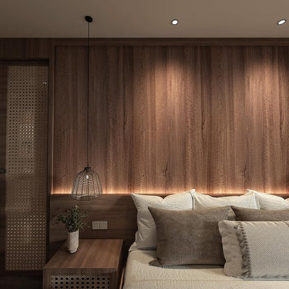 Walnut Wood Contact Paper 16x591 inch Dark Brown Wood Grain Wallpaper Peel and - Image 8