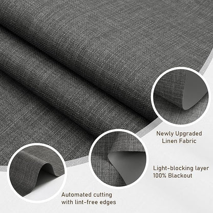 AOSKY Linen Roller Blinds Shades - Image 2