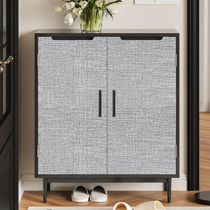 Grey Grasscloth Peel and Stick Wallpaper 17.3"x480" Faux Linen Textured Contact - Image 6