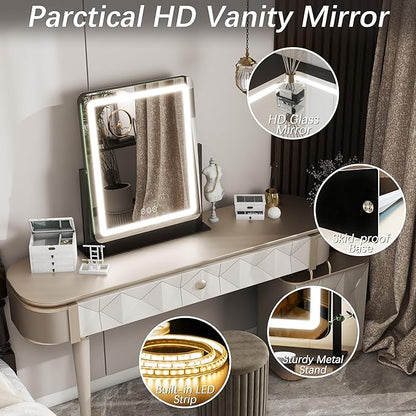 FENNIO Vanity Mirror with Lights 19"x22" - Image 4