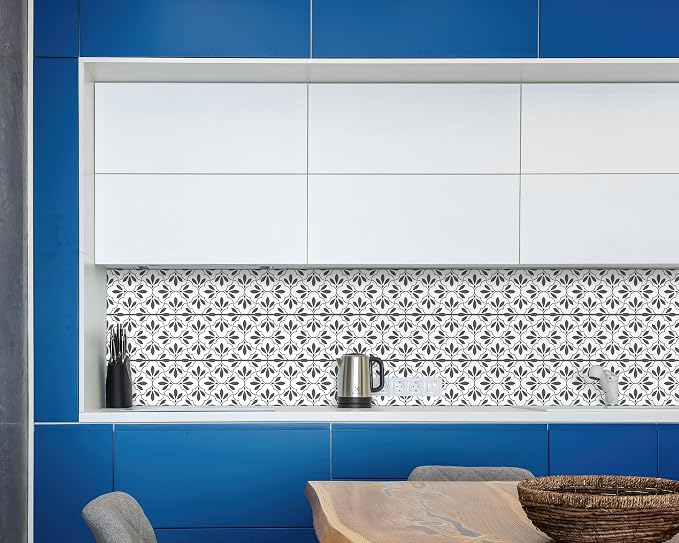 FLFK Wallpaper Border Black and White Patterns Peel and Stick Wall Border Self - Image 6