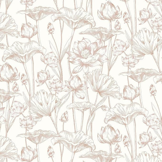 Timeet Floral Peel and Stick Wallpaper White and Pink Vintage Contact Paper 16" by Timeet