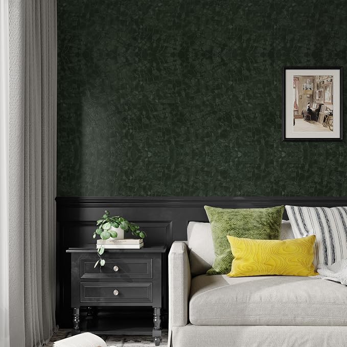 Dark Green Peel and Stick Wallpaper - Image 5