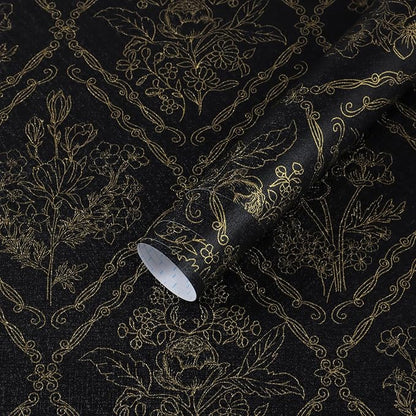Toduso Peel and Stick Wallpaper Vintage Wall Paper Boho Contact Paper Black and by Toduso