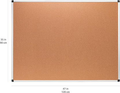 Amazon Basics Rectangular Bulletin Board, Cork Board - Image 4